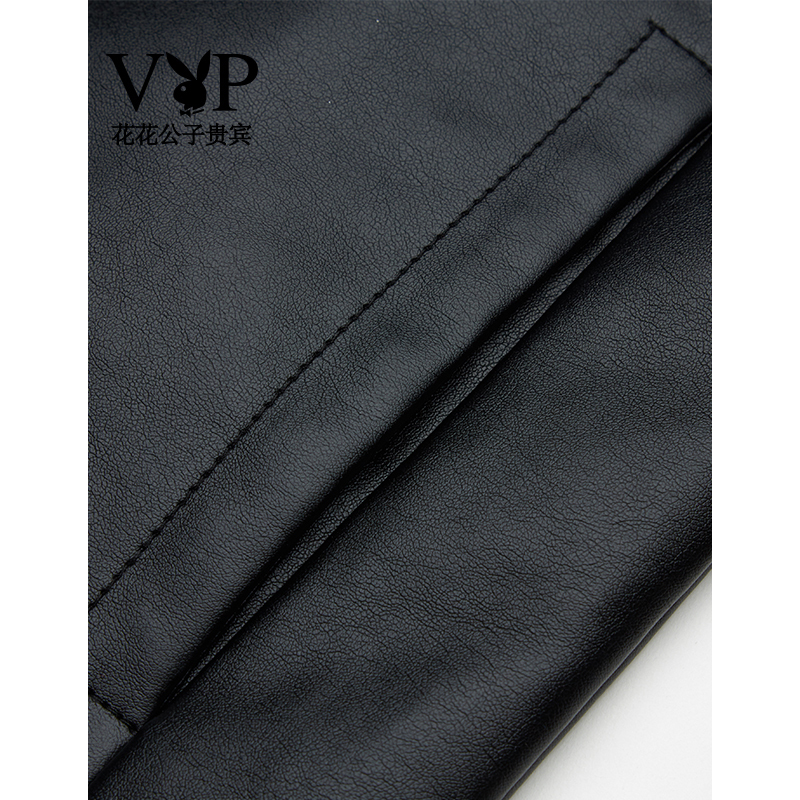 花花公子贵宾(Playboy VIP Collection)PU皮衣夹克男士皮衣休闲外套男652515 652505