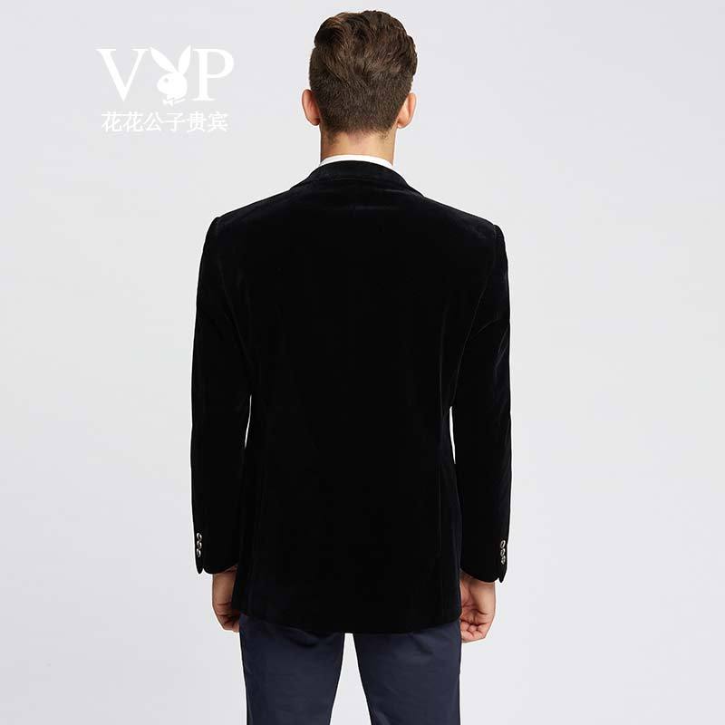 花花公子贵宾 修身休闲商务男士小西装 英伦中青年西服春秋冬男装外套单西