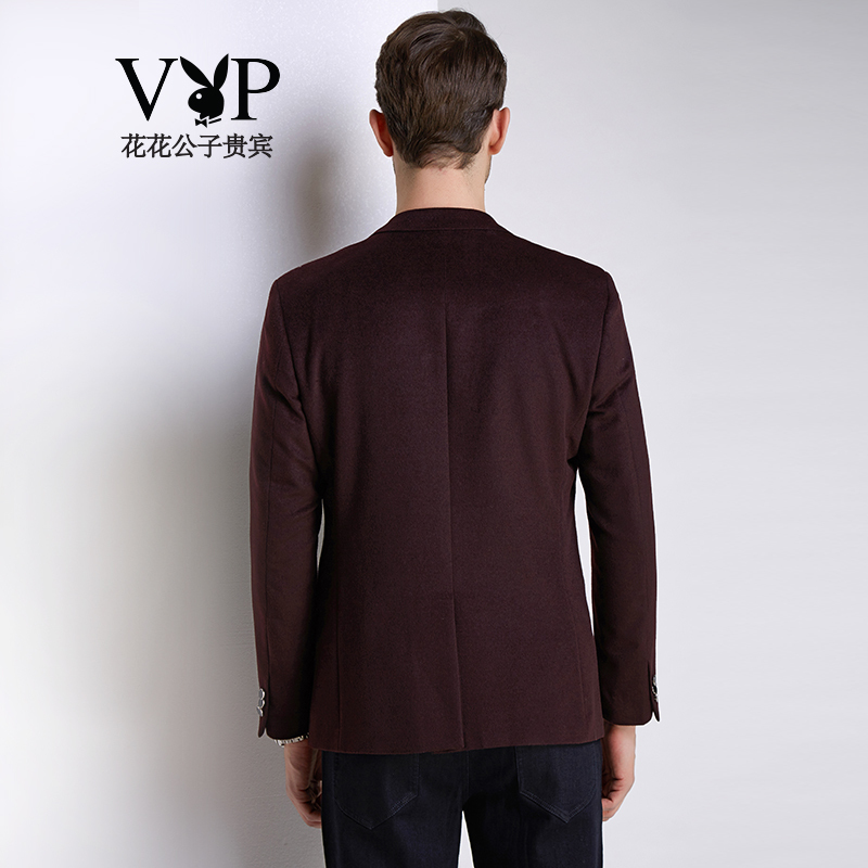 花花公子贵宾【商场同款】西服男士商务休闲修身职业西装 纯色百搭简约小单西外套男装