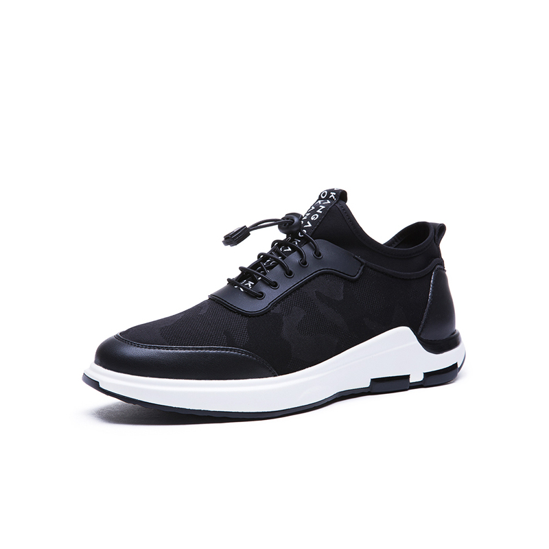 奥康内增高男鞋男士运动休闲鞋厚底隐形增高鞋男视频