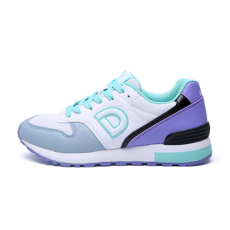 德尔惠女鞋时尚复古跑鞋夏季新款透气运动鞋