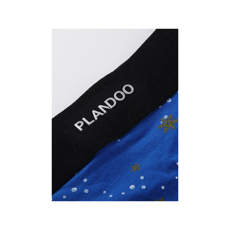 帕兰朵（PLANDOO）男士内裤 男平角内裤弹力透气精梳棉U凸短裤头P033