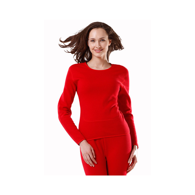 北极绒保暖内衣女款套装秋冬圆领加绒加厚黄金甲秋衣秋裤保暖套装