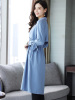 丝柏舍2018秋季新款纯色长袖外套中长款修身气质风衣 女S73R0070F