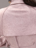 丝柏舍2018秋季新款纯色长袖翻领修身中长款纯色风衣 女S73R0261F