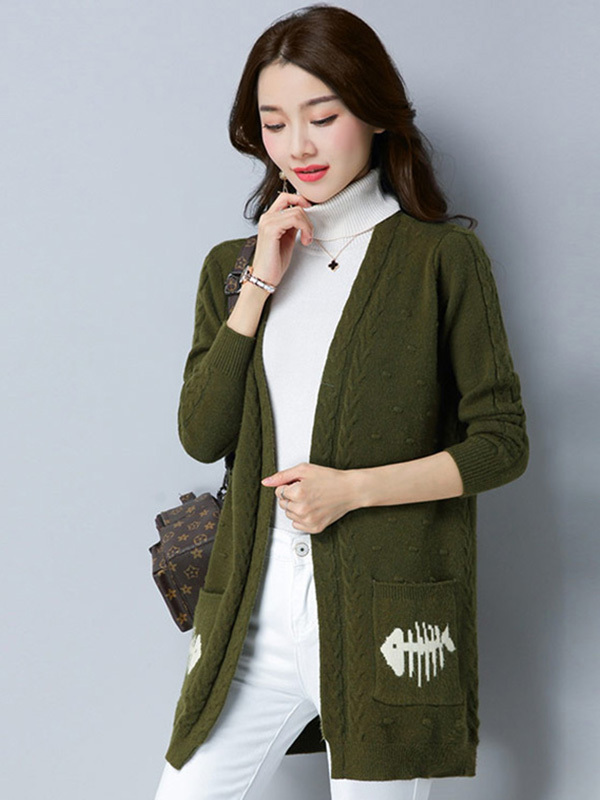 丝柏舍2017秋装新款女纯色中长款气质休闲百搭针织衫S74S0020Z