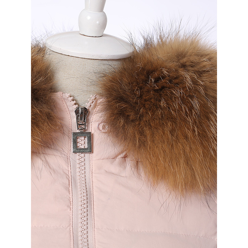 纯色羽绒服女长袖毛领宽松2017冬季新款丝柏舍中长款外套s64r0238