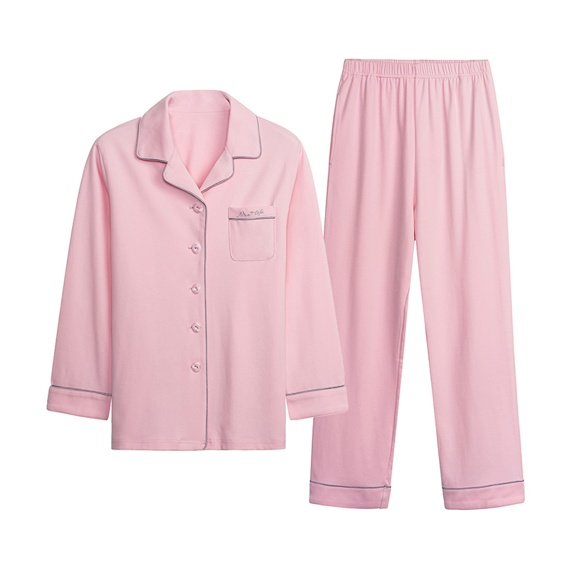 三枪家居服 秋冬新品棉质密棉开襟情侣睡衣柔软男女家