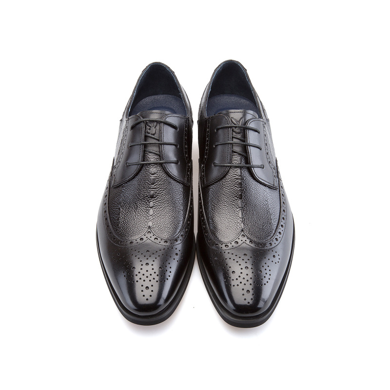 花花公子playboy男士经典商务正装皮鞋布洛克雕花结婚鞋男鞋7cw602013