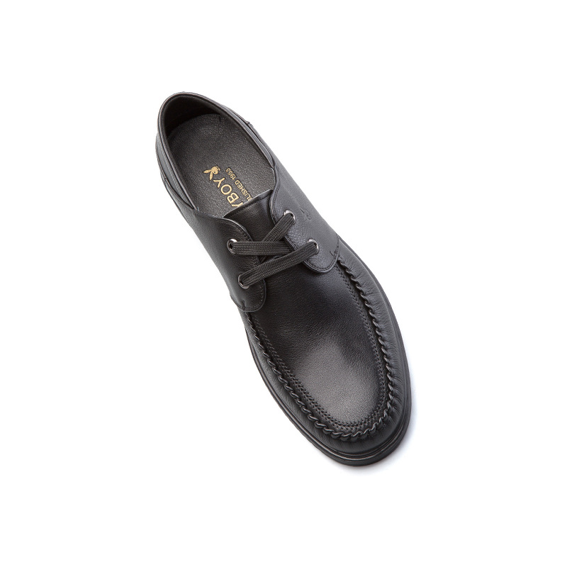 花花公子playboy休闲男士轻便休闲系带乐福鞋男鞋