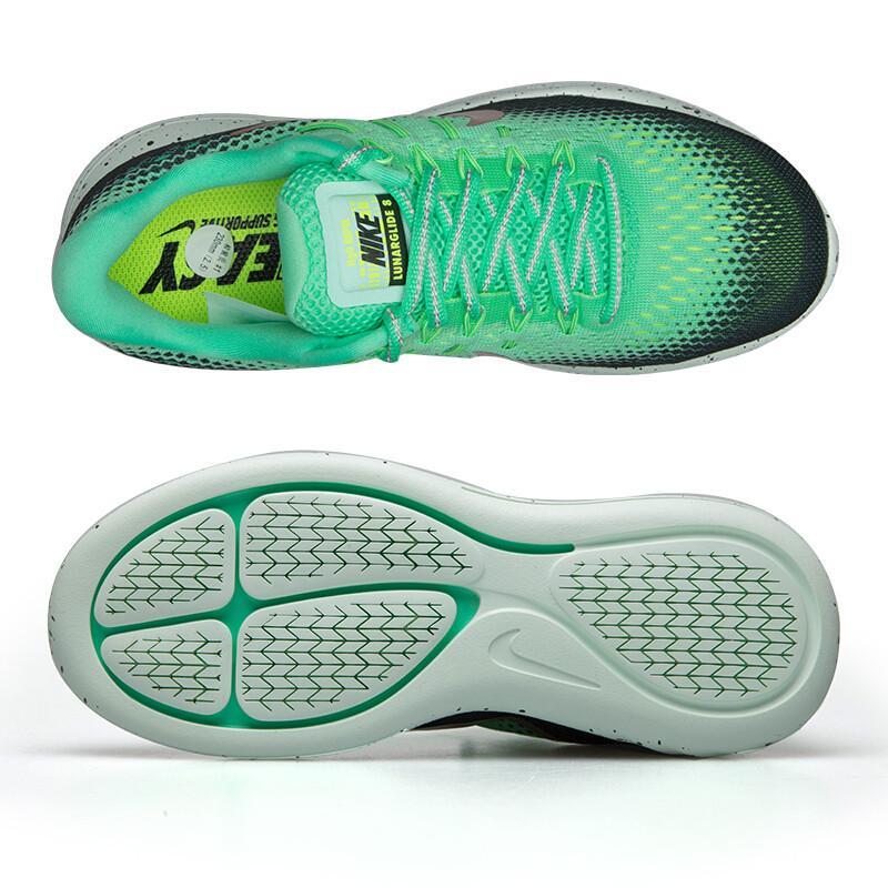 NIKE耐克 LUNARGLIDE 8 SHIELD 登月8女子轻质跑步鞋透气 84956