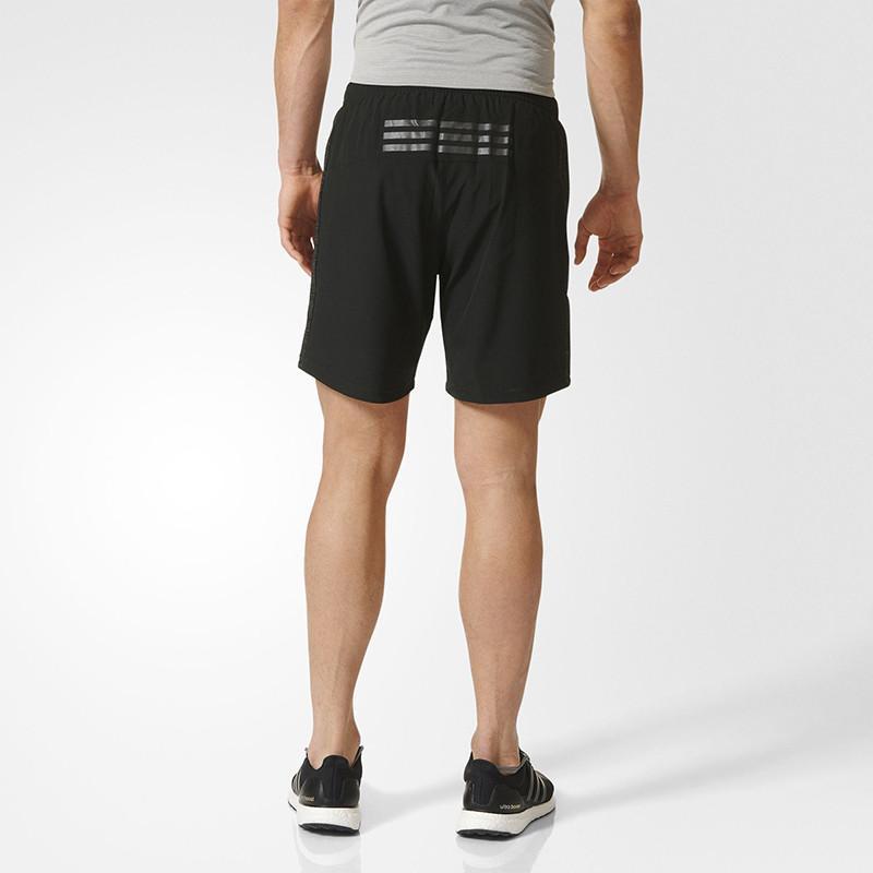 阿迪达斯adidas 男子跑步速干短裤内衬设计反光夜视 S94400