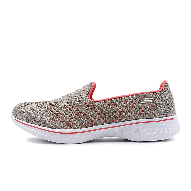 Skechers斯凯奇女士GO WALK 4健步鞋网面镂空低帮套脚鞋14145-TPCL