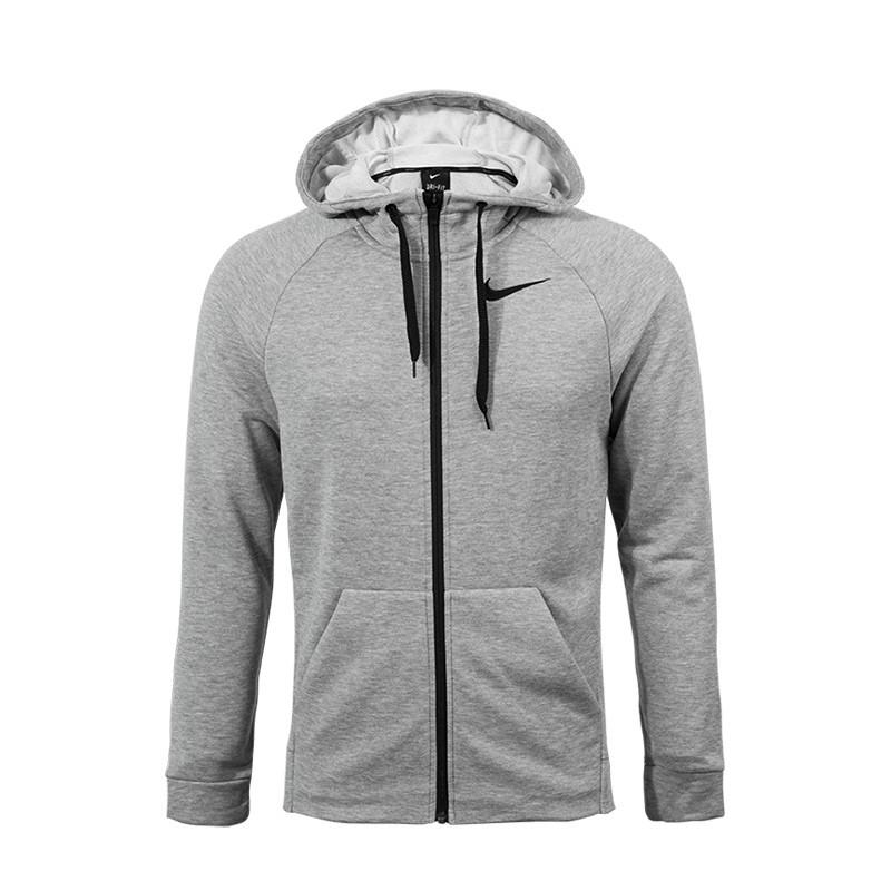 耐克NIKE 春 男子训练连帽衫 休闲运动针织夹克外套 860466