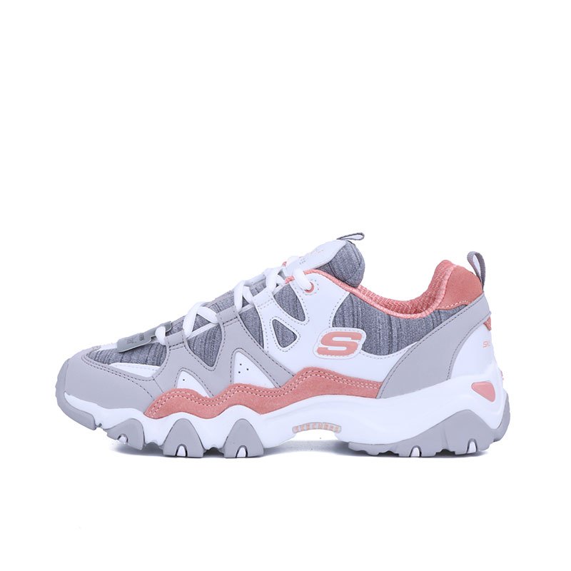 Skechers斯凯奇 D’lites休闲鞋女鞋新潮配色拼接熊猫鞋88888111