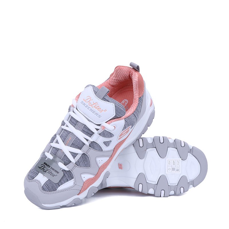 Skechers斯凯奇 D’lites休闲鞋女鞋新潮配色拼接熊猫鞋88888111