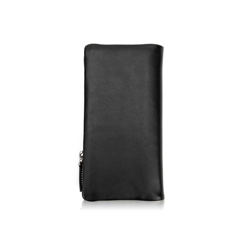 贝尔beier新品 宴会旅行休闲商务纯色牛皮革真皮多功能长款钱包男包