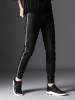 超音狼男装舒适透气韩版高弹牛仔弹力束脚九分裤2017HD-1809