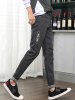 超音狼男装秋季弹力牛仔修身小脚牛仔长裤2018JD-B31