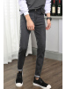 超音狼男装秋季弹力牛仔修身小脚牛仔长裤2018JD-B31