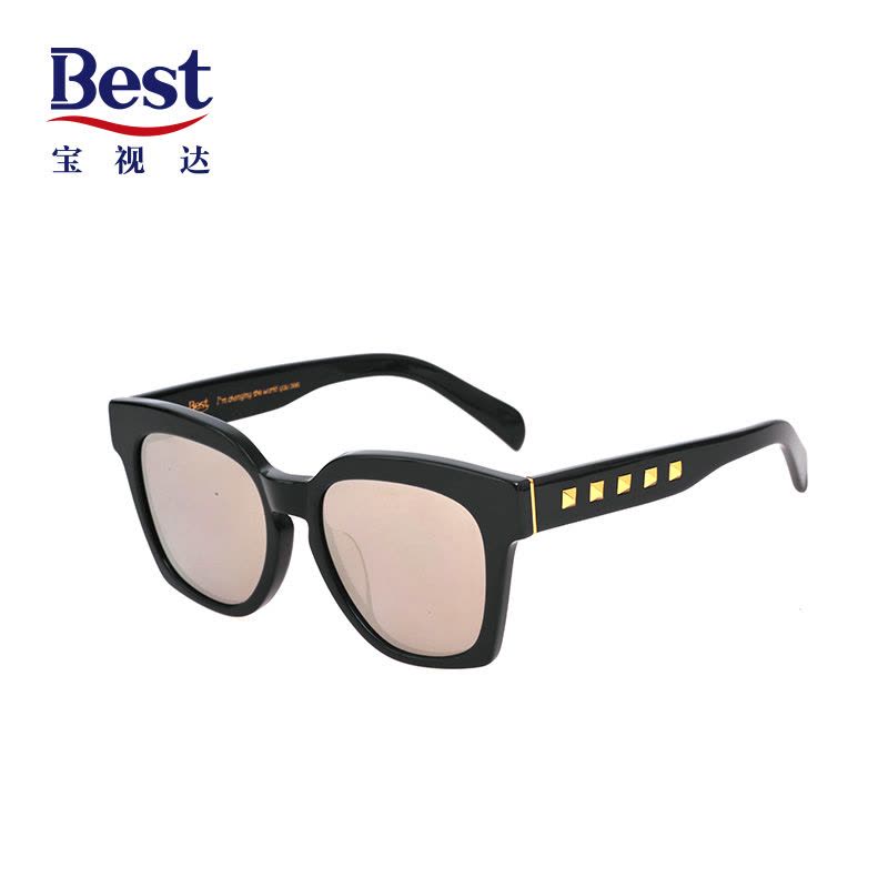 Best宝视达太阳镜男女大框复古炫酷时尚墨镜反光彩膜太阳镜SFACDHSB04图片