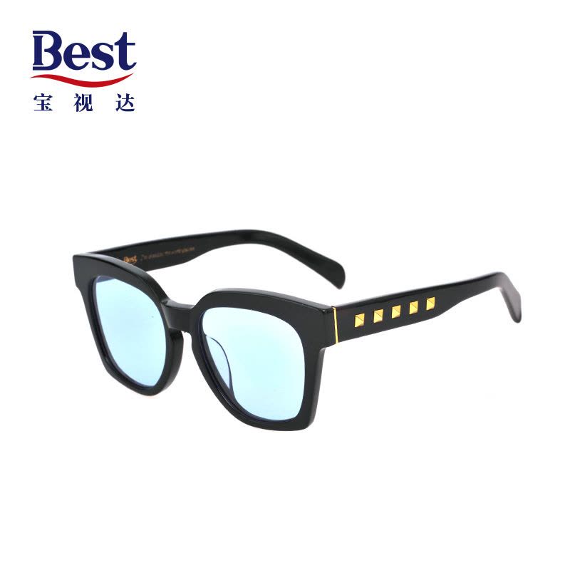 Best宝视达太阳镜男女大框复古炫酷时尚墨镜反光彩膜太阳镜SFACDHSB04图片