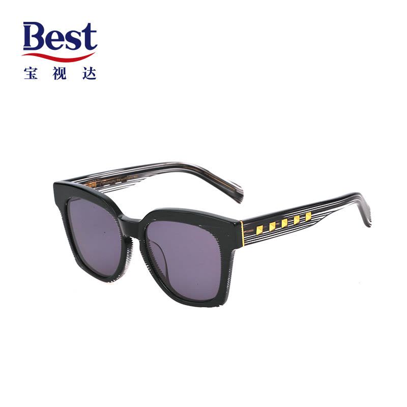 Best宝视达太阳镜男女大框复古炫酷时尚墨镜反光彩膜太阳镜SFACDHSB04图片
