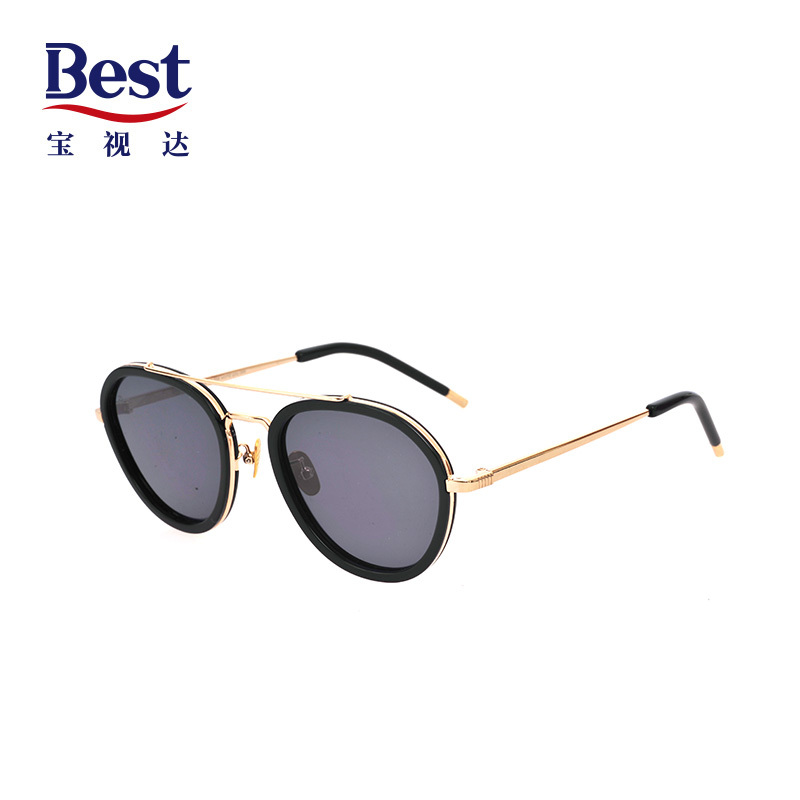 Best宝视达圆框文艺范太阳镜潮搭时尚墨镜太阳镜SPMACSSJB03