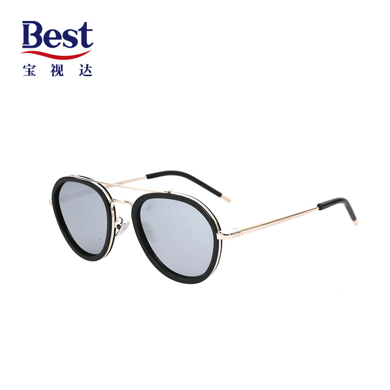 Best宝视达圆框文艺范太阳镜潮搭时尚墨镜太阳镜SPMACSSJB03