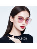 Molsion陌森眼镜Angelababy18新款全框树脂镜片透色猫眼偏光太阳镜墨镜MS8021