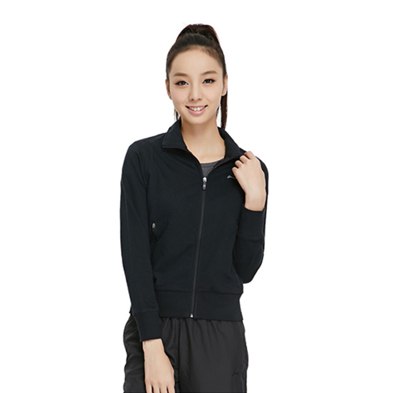 李宁女士透气卫衣黑色