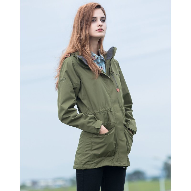 美国第一户外舒适防水科技女士中长款单冲锋衣