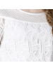 LUXLEAD洛诗琳2016年春夏白色时尚精致优雅H型圆领蕾丝短袖上衣XSH316508