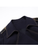 洛诗琳英伦时尚风衣中长款撞色设计长袖单排扣外套2018春装新款女LCFY580323