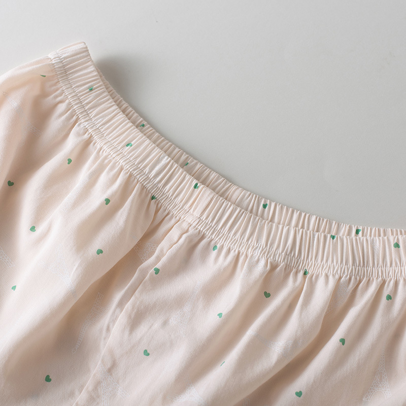 茵曼内衣 交叉美背睡衣吊带睡裙家居服套装9872482009