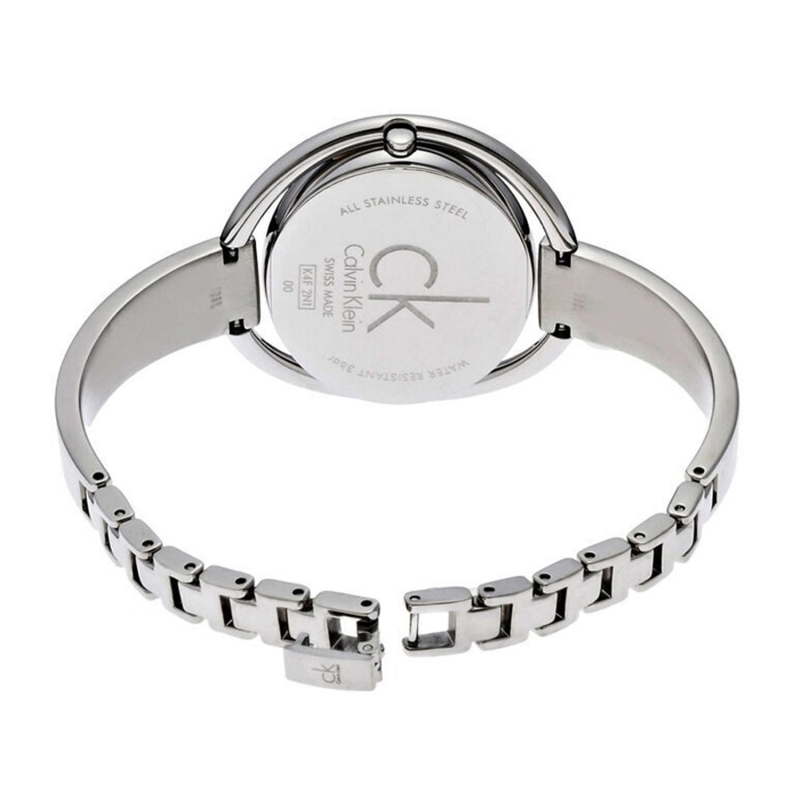 卡文克莱ck手表女士新款休闲玫瑰金色防水时尚潮流手镯钢带石英表k4f2