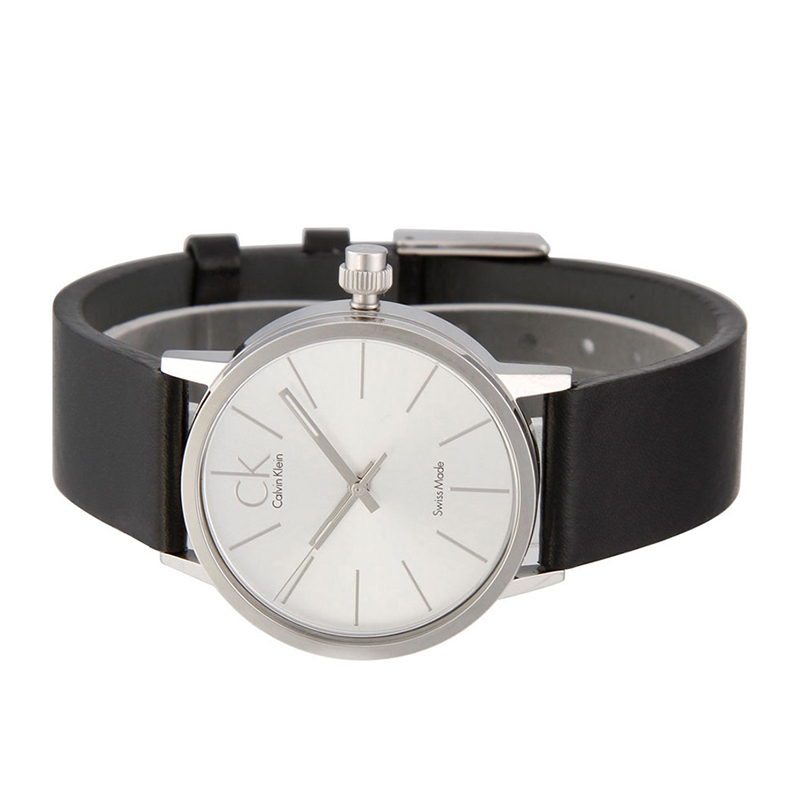 卡文克莱（CalvinKlein）ck手表 男表皮带大方石英表 K7621192男表 黑色