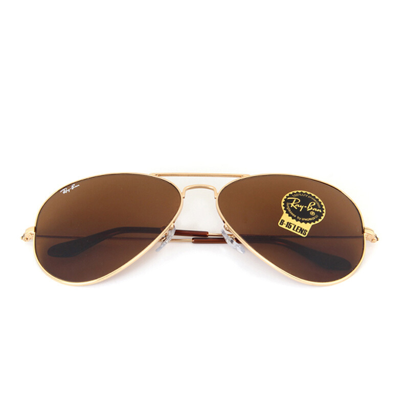 雷朋太阳镜男女款蛤蟆镜墨镜驾驶镜反光渐变太阳镜rb3025 001/33 58