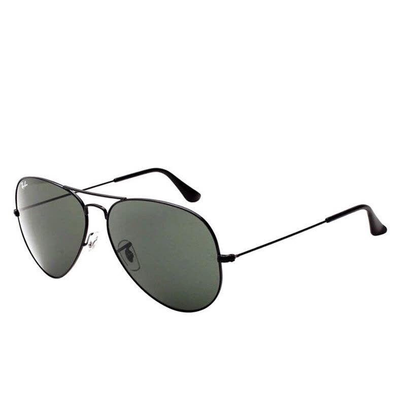 雷朋墨镜男女款黑色镜框绿色镜片眼镜太阳镜 RB3026 L2821 62mm图片