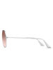 雷朋墨镜男女款银色镜框古铜色闪光镜片眼镜太阳镜RB3025 019/Z2 58mm