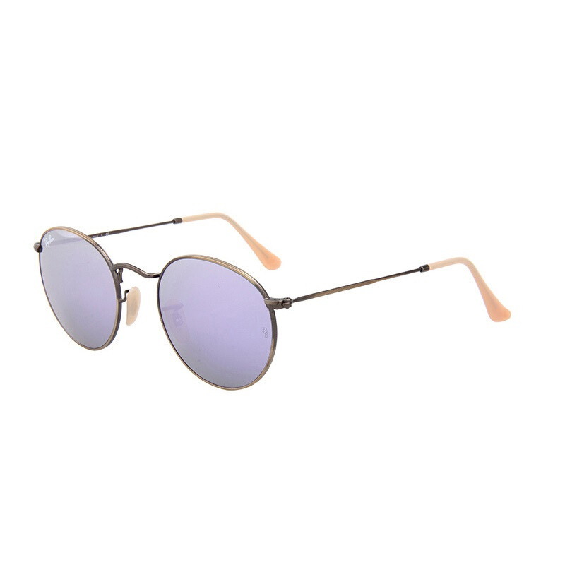 雷朋太阳镜复古墨镜超轻眼镜女士圆框偏光镜rb34471674k50mm