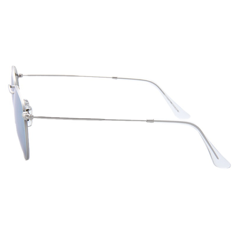 雷朋墨镜男女款银色镜框银色闪光镜片眼镜太阳镜RB3447 019/30 50mm