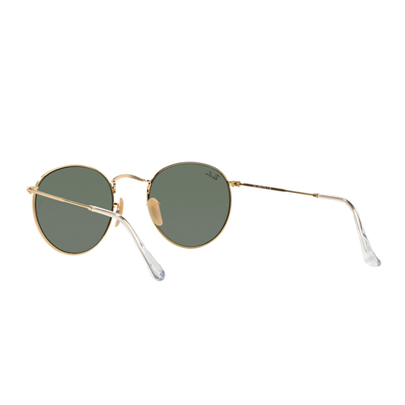 雷朋太阳镜意大利进口 男女时尚眼镜金色镜框绿色镜片墨镜 RB3447 001