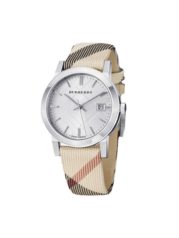 巴宝莉burberry经典英伦休闲时尚女士手表bu9113女款米黄色