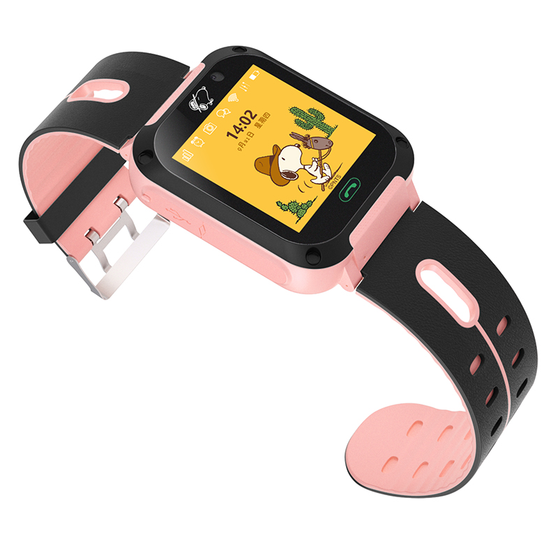 史努比(SNOOPY)儿童智能手表 电话手表定位手机 多功能儿童手表TD-02 G7粉色