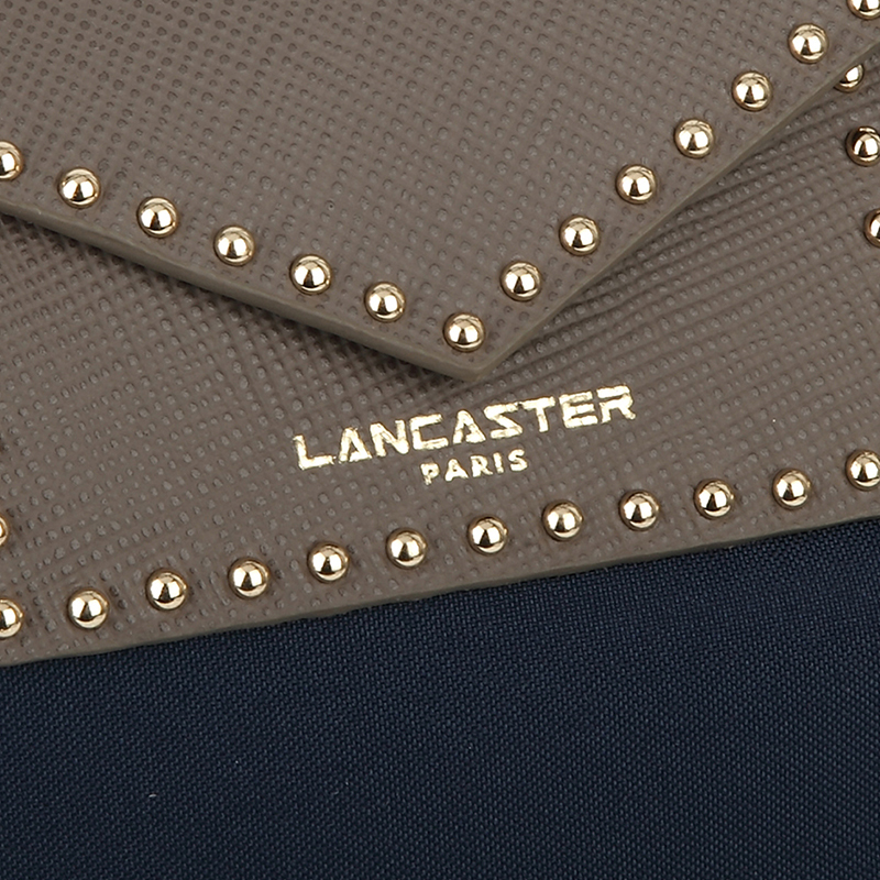 LANCASTER PARIS 铆钉装饰搭扣长柄尼龙大号单肩包 51624