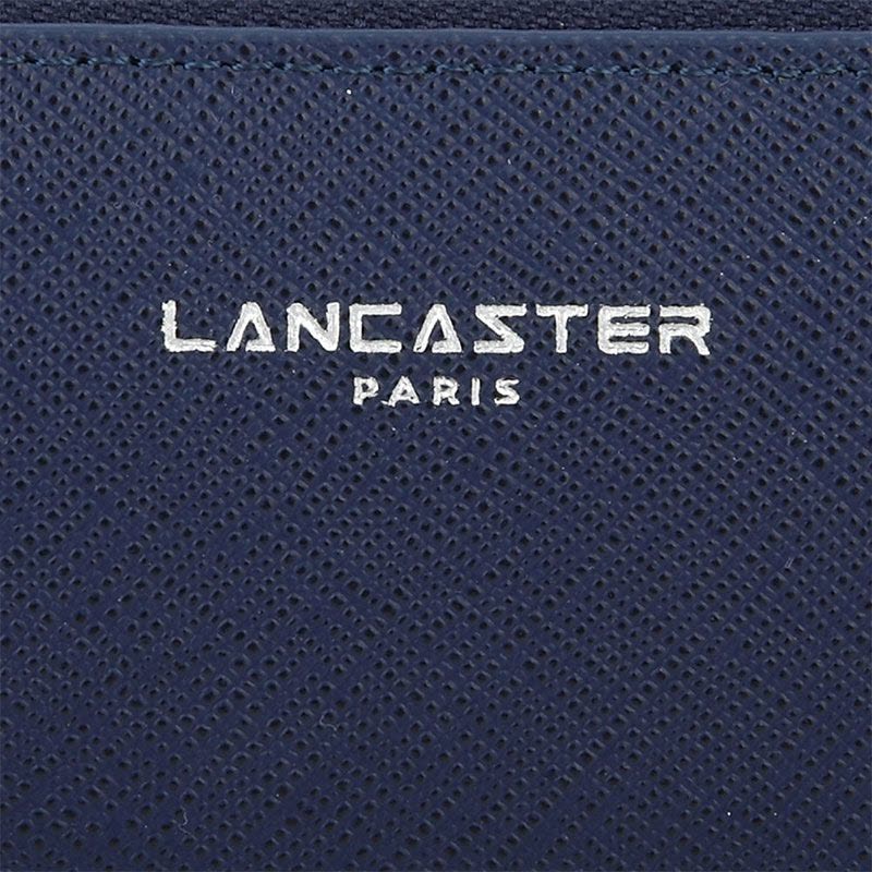 LANCASTER PARIS 拉链十字纹牛皮长款钱包 12133图片