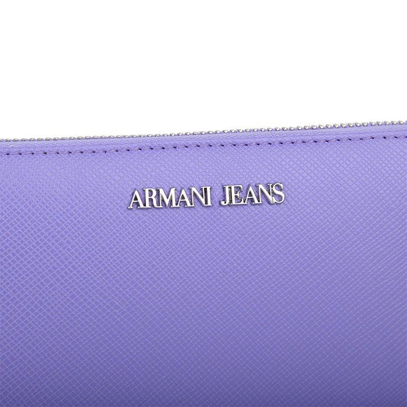 ARMANI JEANS 拉链十字纹长款钱包 9280327P756