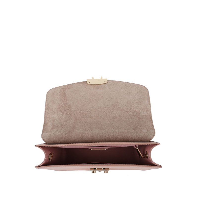 FURLA芙拉 METROPOLIS荔枝纹牛皮中号女士单肩包 BHV7ARE-1