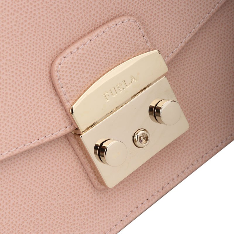 FURLA芙拉 METROPOLIS荔枝纹牛皮中号女士单肩包 BHV7ARE-1